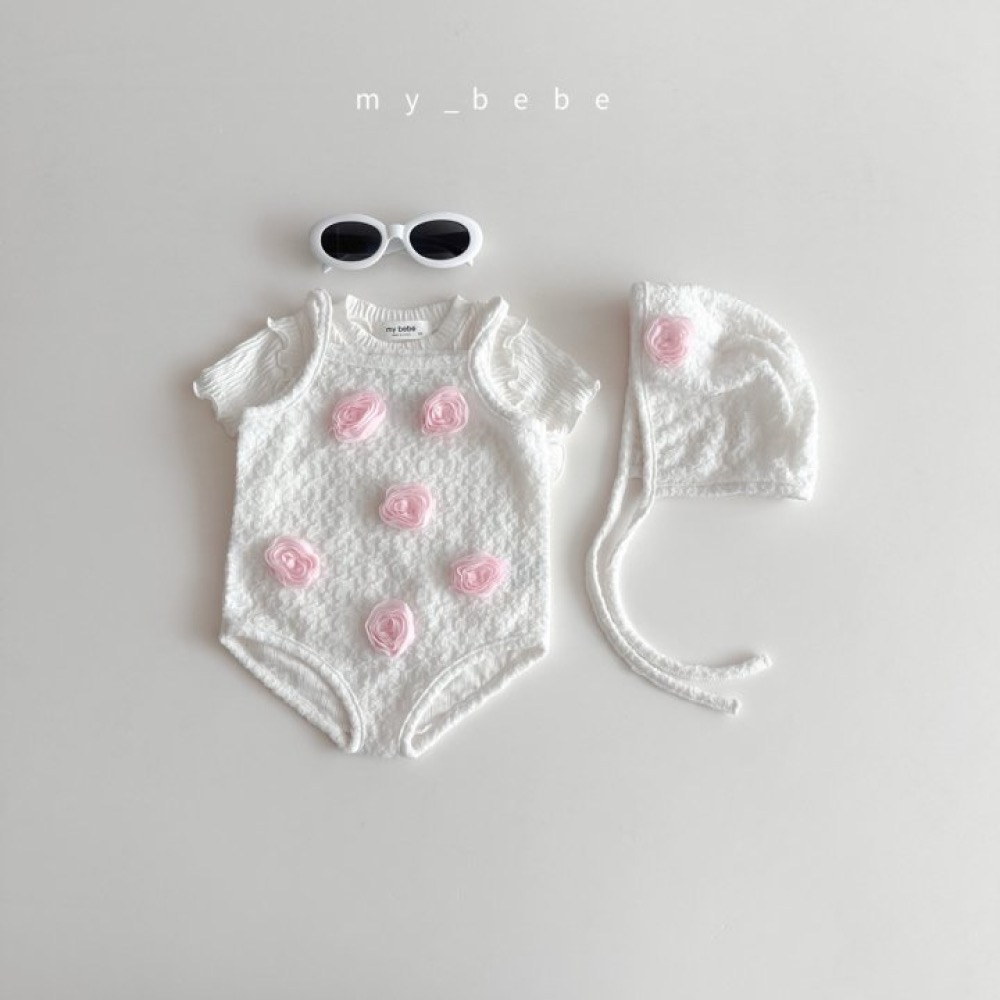 My Bebe 夏季立體花朵泳裝-細節圖10