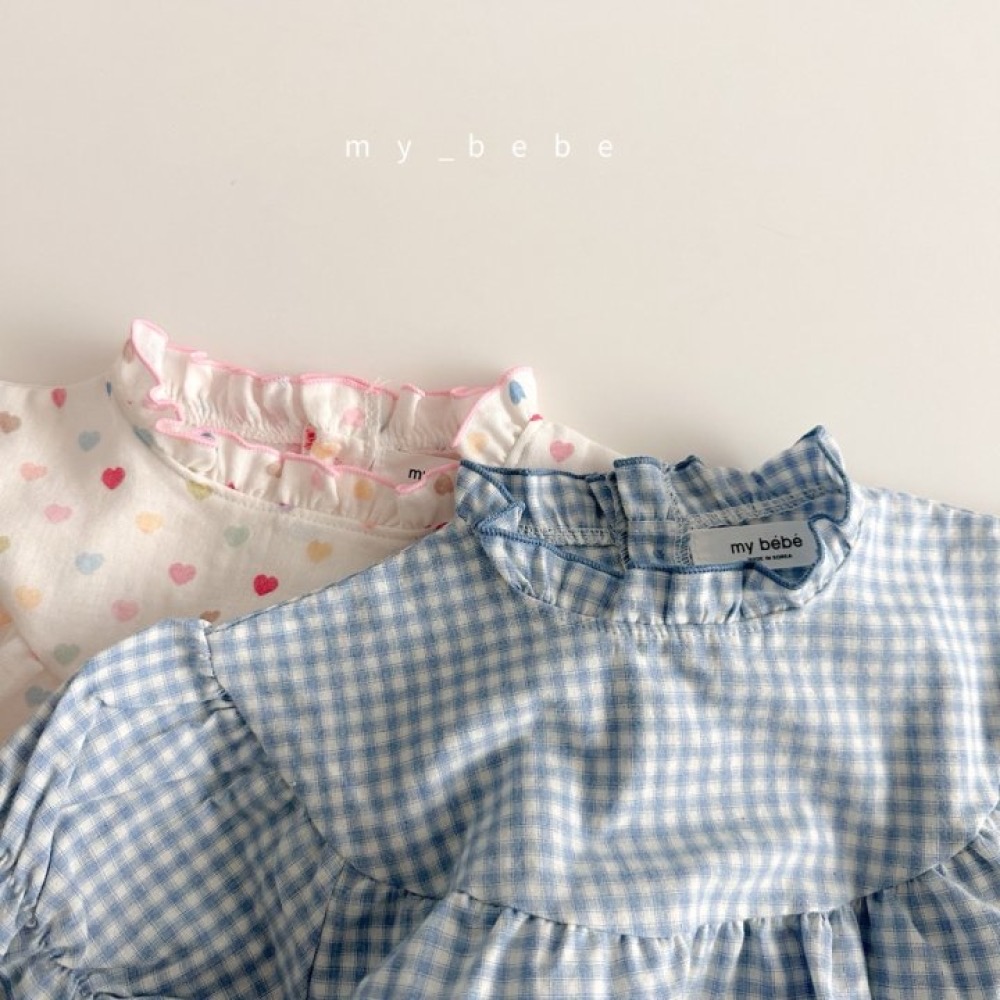 My Bebe 夏季小立領後鈕釦包屁衣-細節圖9