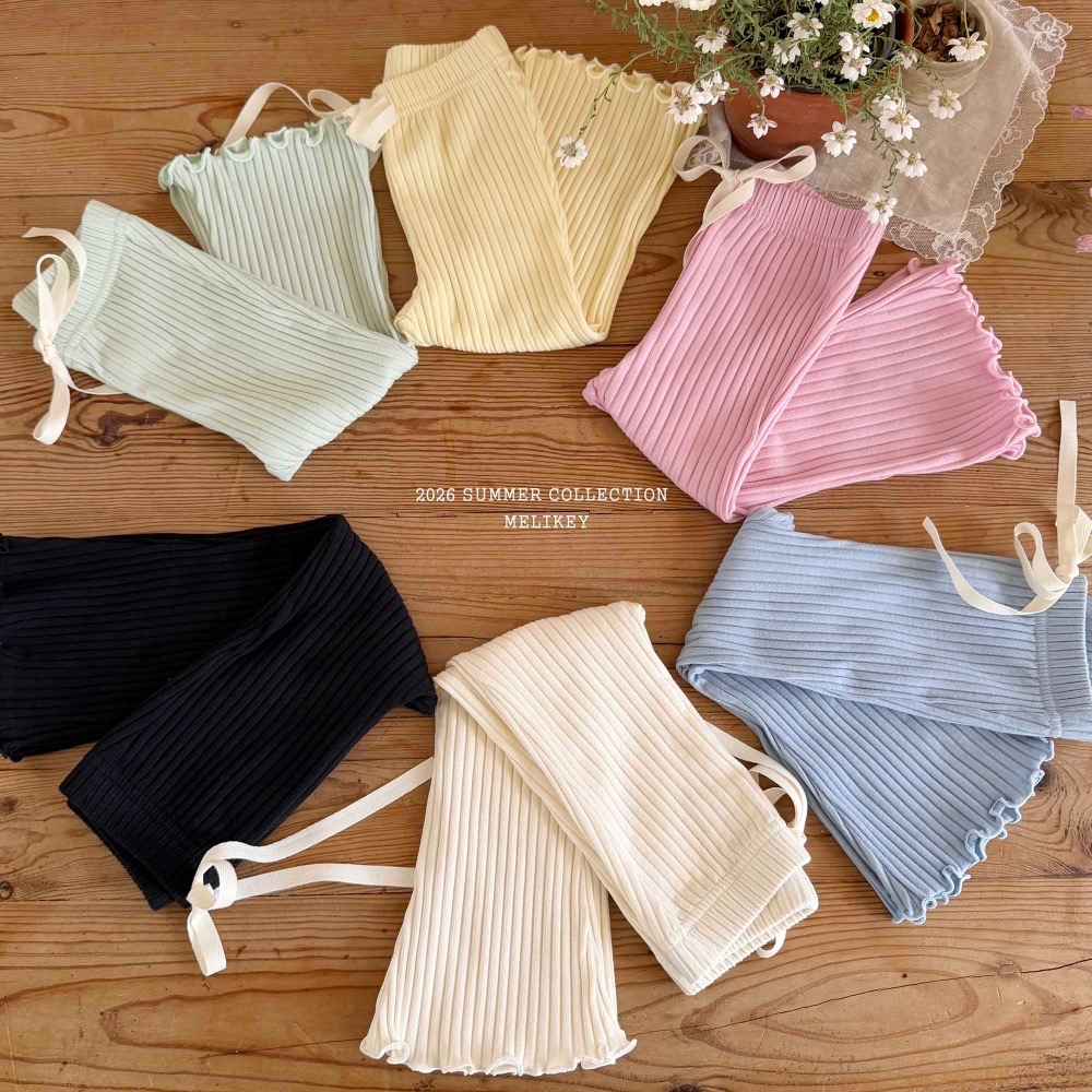 MELIKEY 夏季坑條紋七分褲-細節圖2