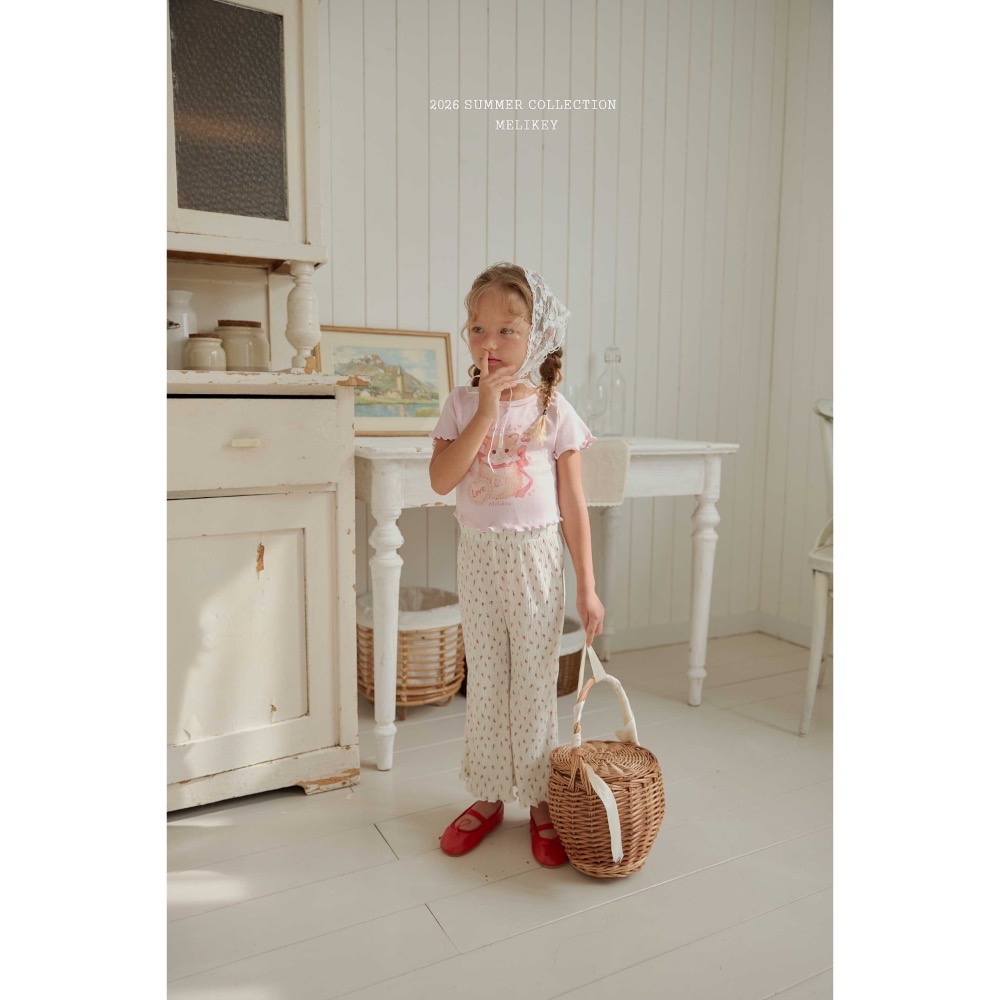 MELIKEY 夏季可愛貓咪木耳邊上衣-細節圖10