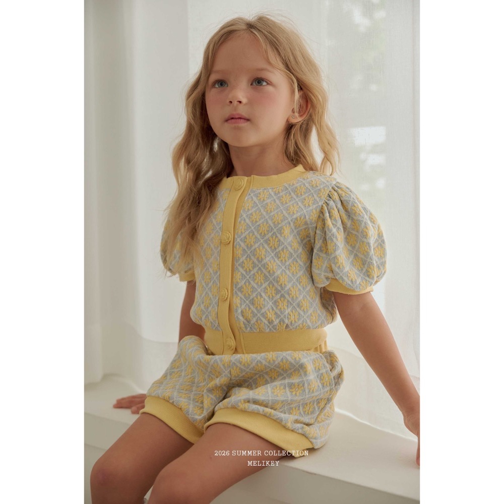 MELIKEY 夏季格紋雛菊上衣-細節圖7