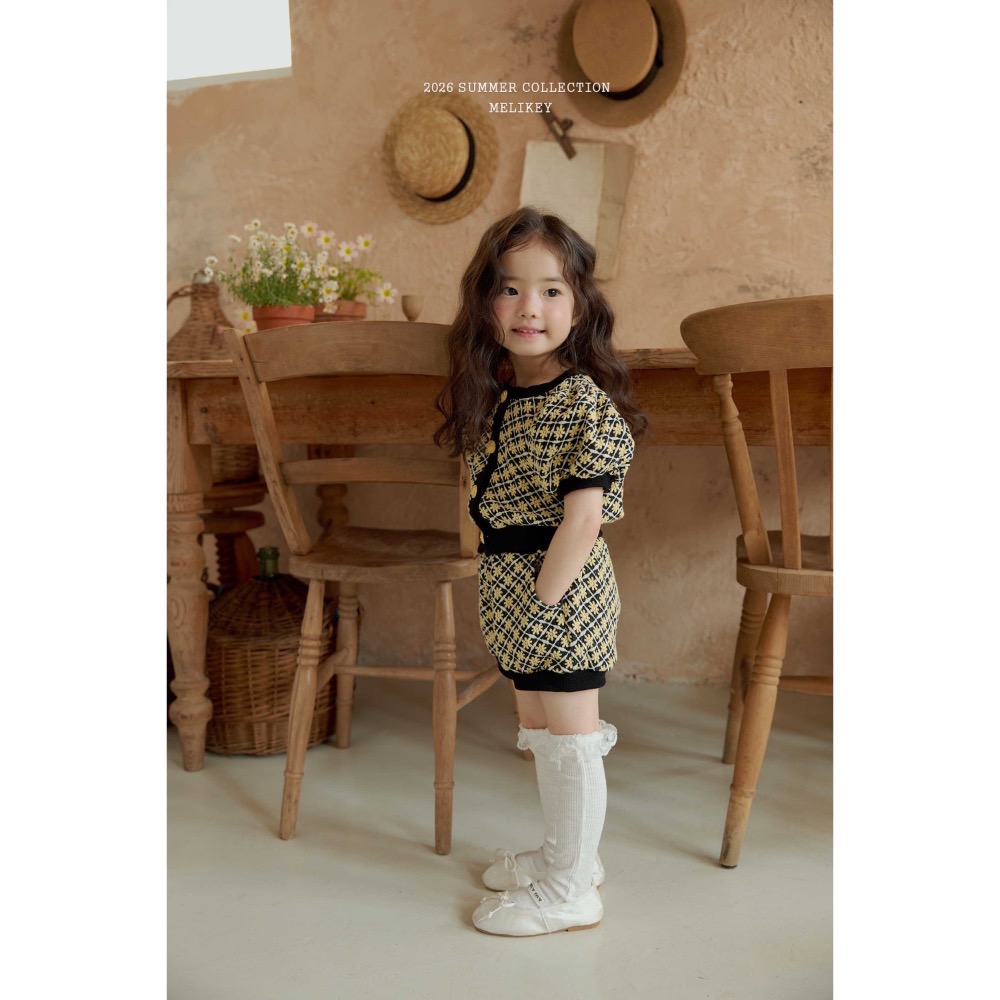 MELIKEY 夏季格紋雛菊上衣-細節圖8