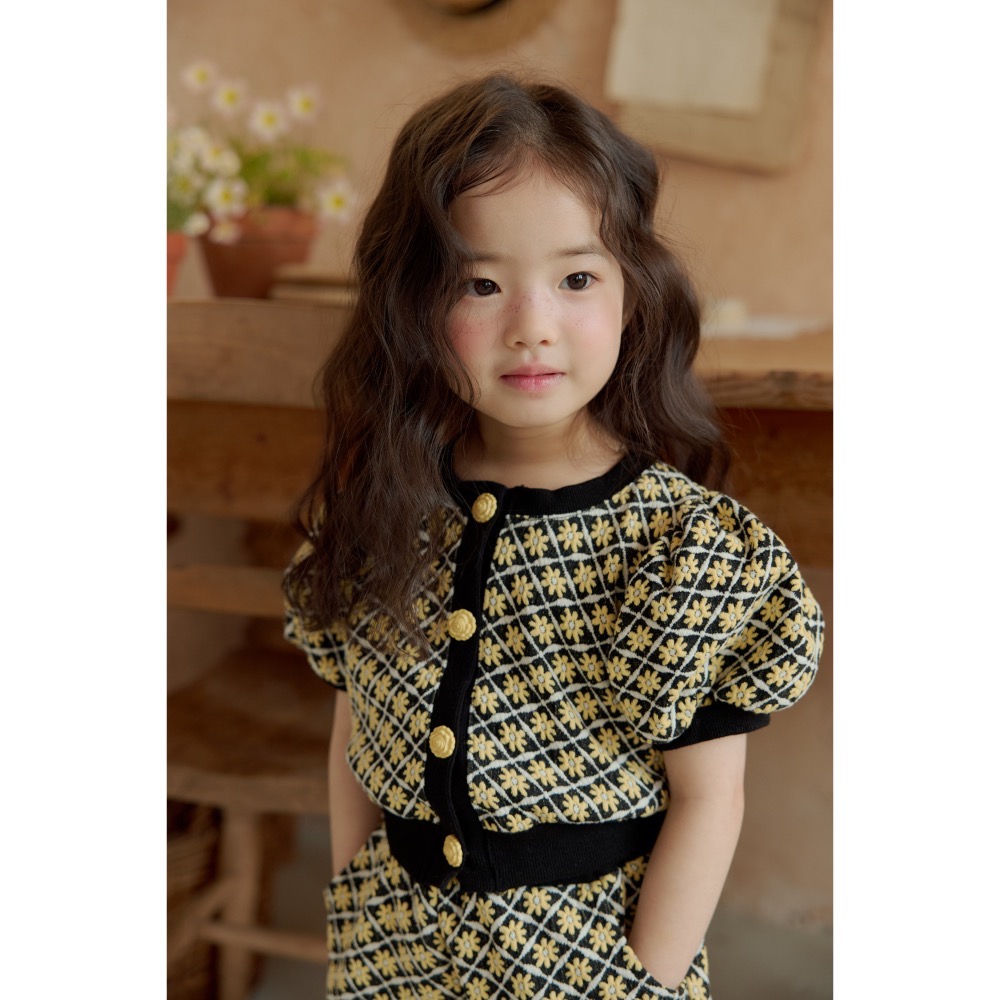 MELIKEY 夏季格紋雛菊上衣-細節圖9