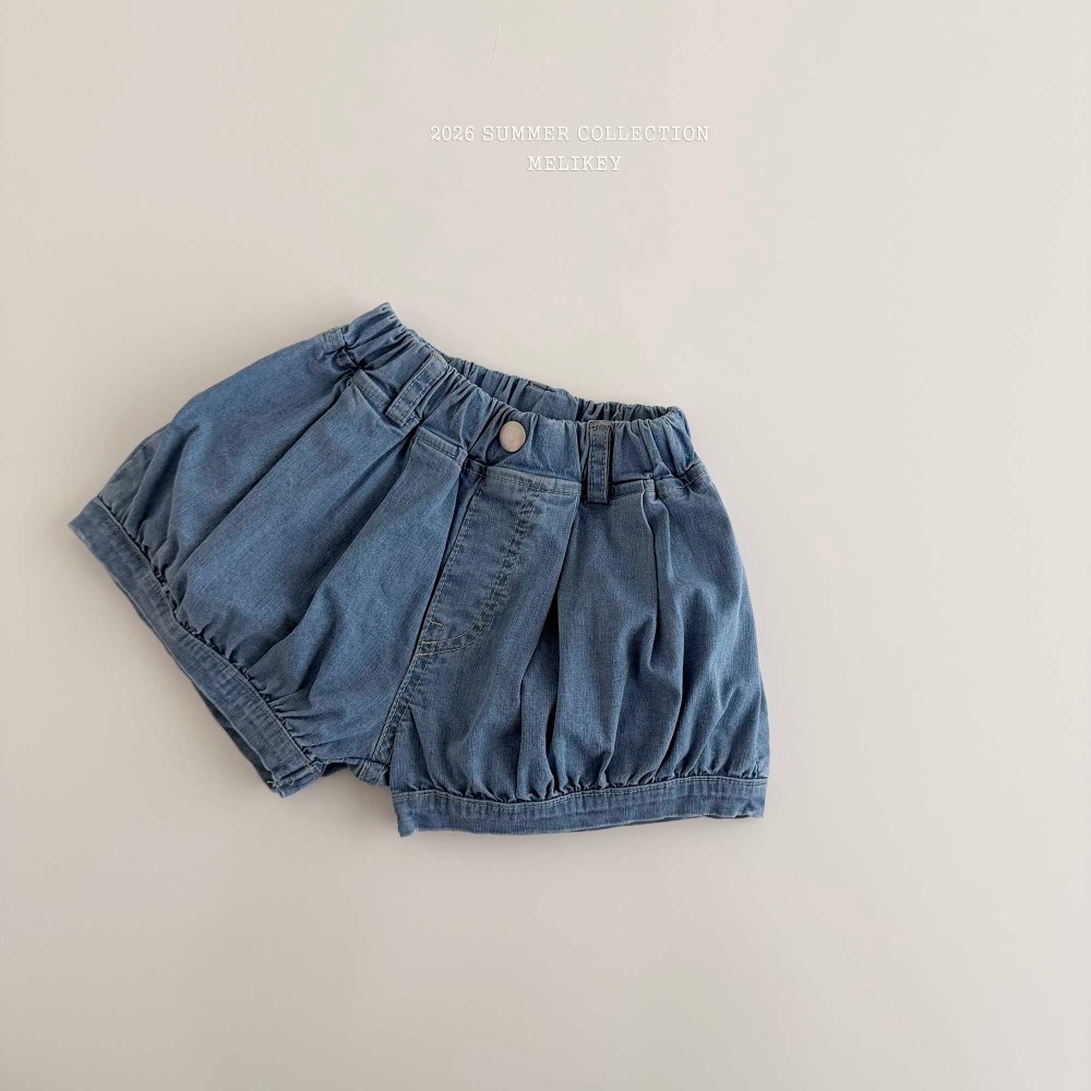 MELIKEY 夏季可愛抓皺燈籠短褲-細節圖3