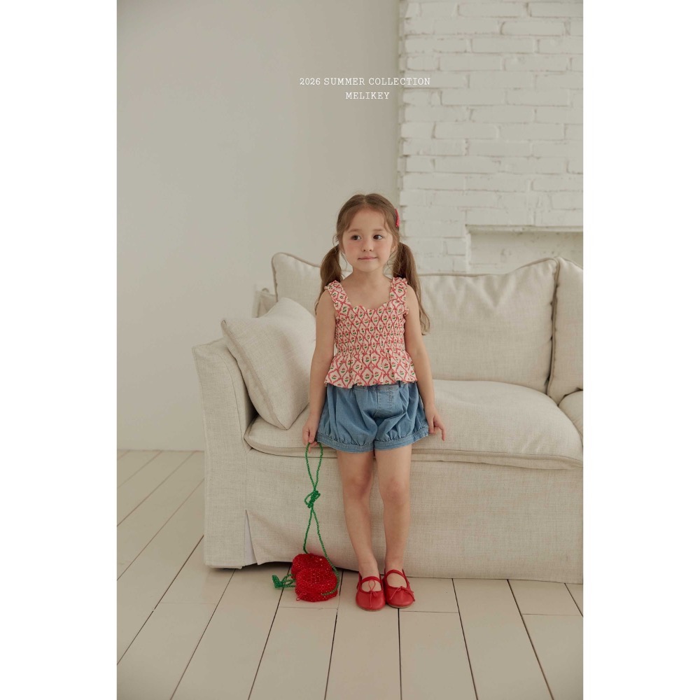 MELIKEY 夏季可愛抓皺燈籠短褲-細節圖4