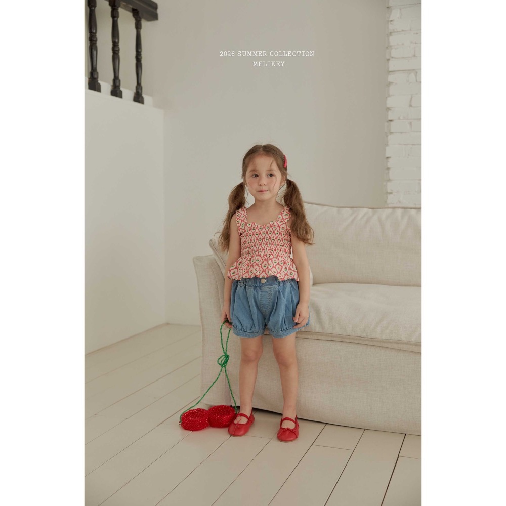 MELIKEY 夏季可愛抓皺燈籠短褲-細節圖5