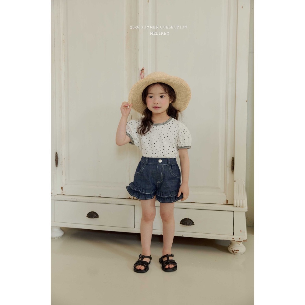 MELIKEY 夏季愛心針織棉上衣-細節圖7