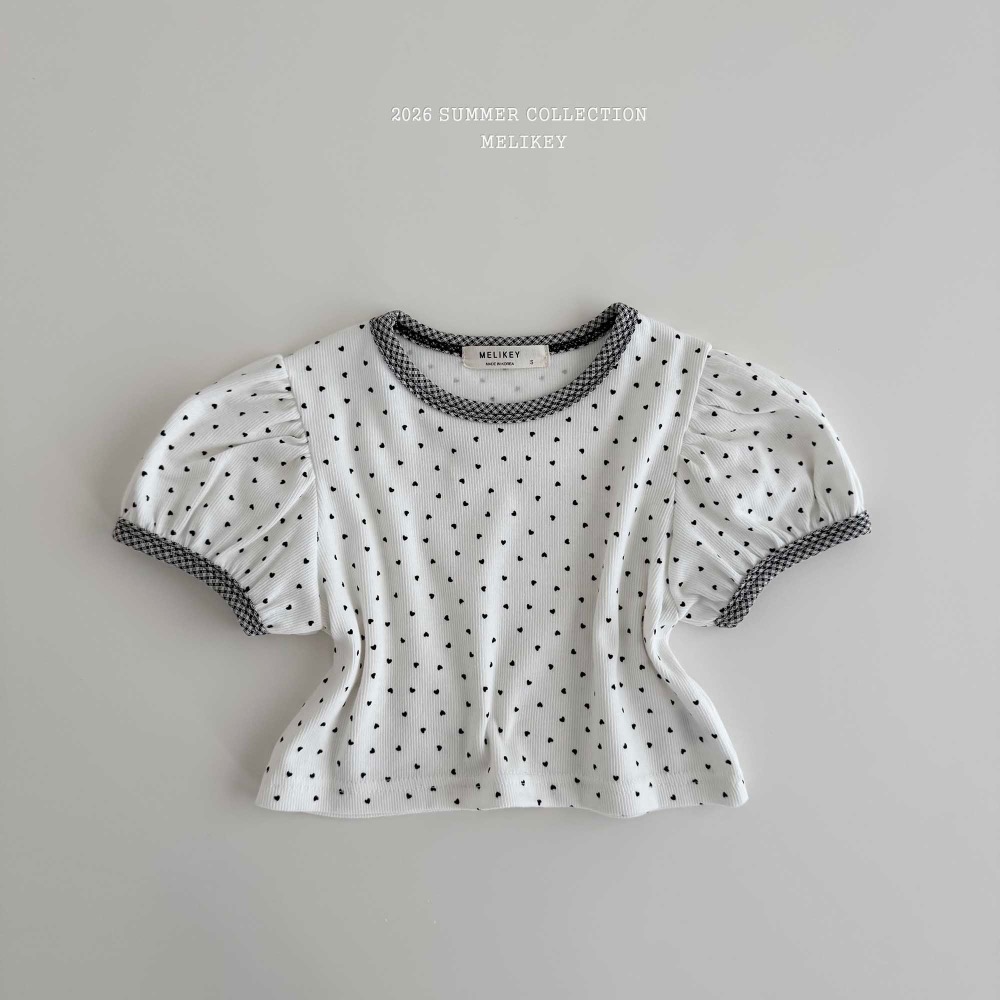 MELIKEY 夏季愛心針織棉上衣-細節圖10