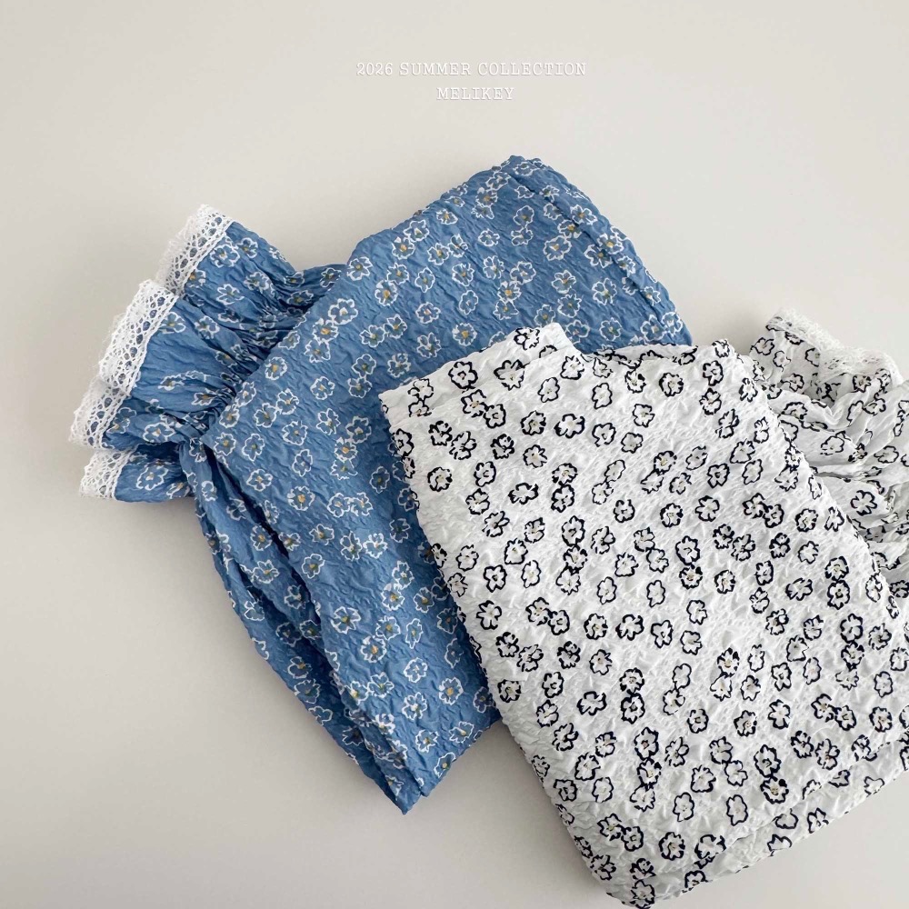 MELIKEY 夏季碎花薄款長褲-細節圖2