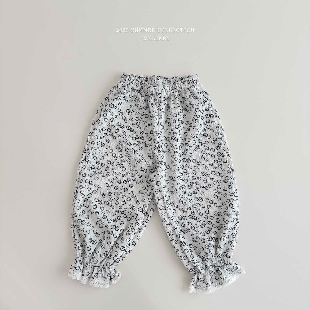 MELIKEY 夏季碎花薄款長褲-細節圖4