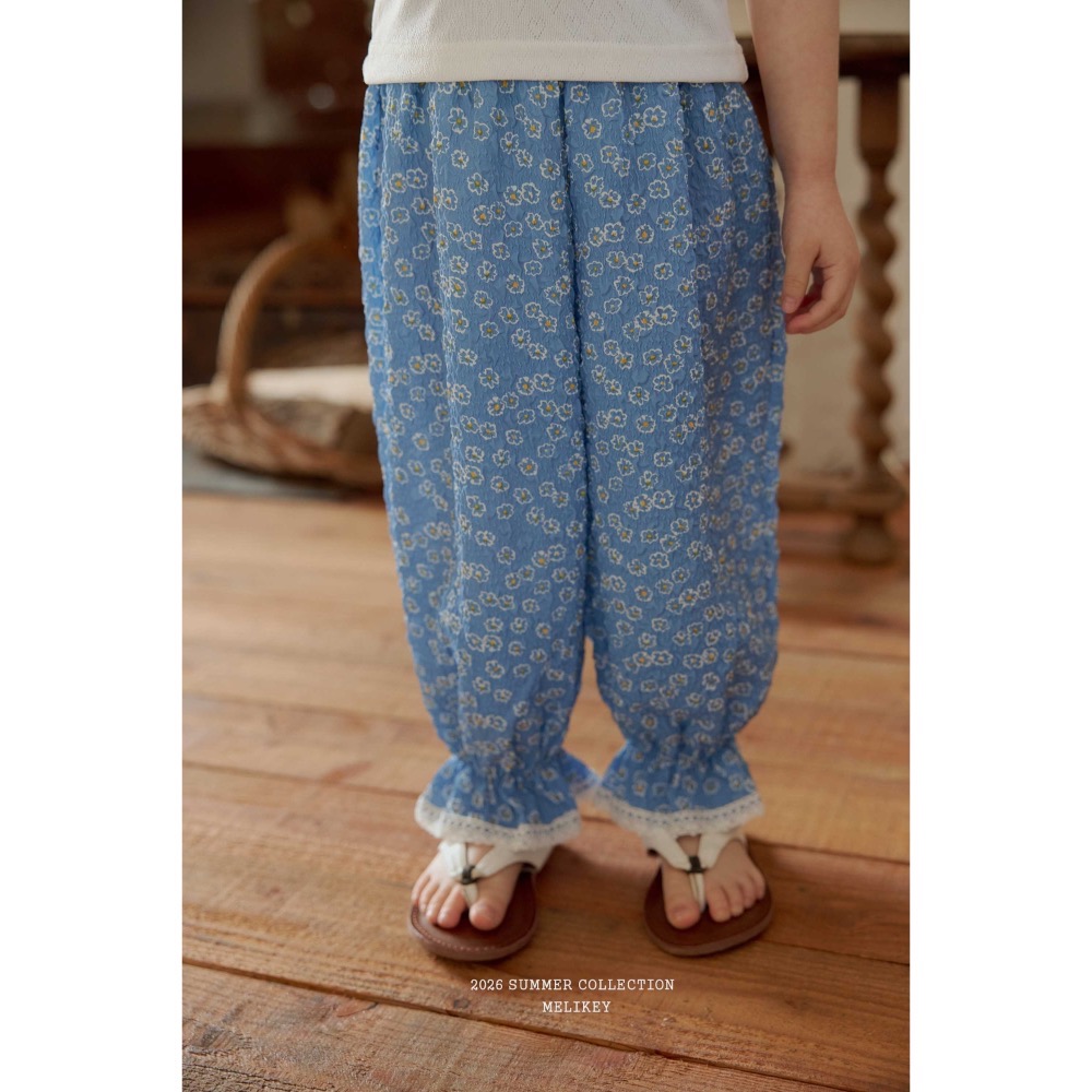 MELIKEY 夏季碎花薄款長褲-細節圖5