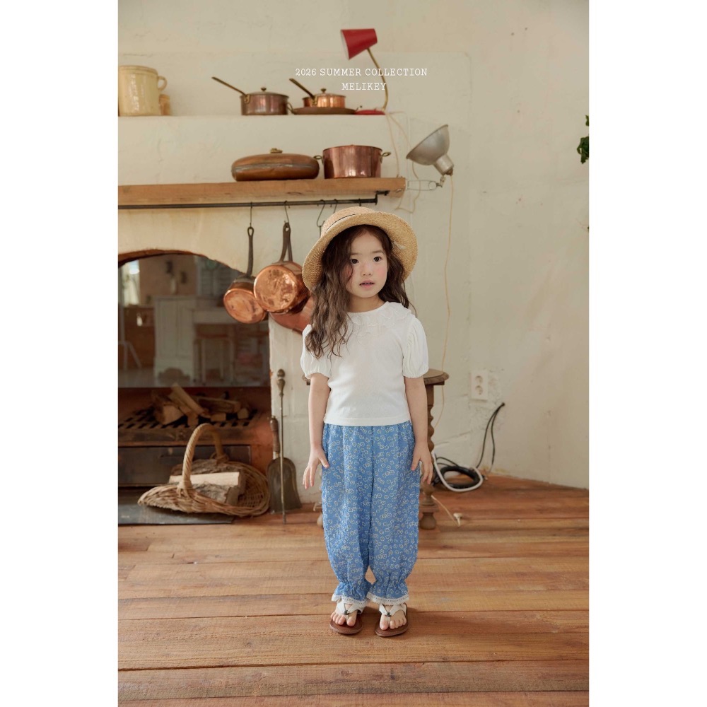 MELIKEY 夏季碎花薄款長褲-細節圖6