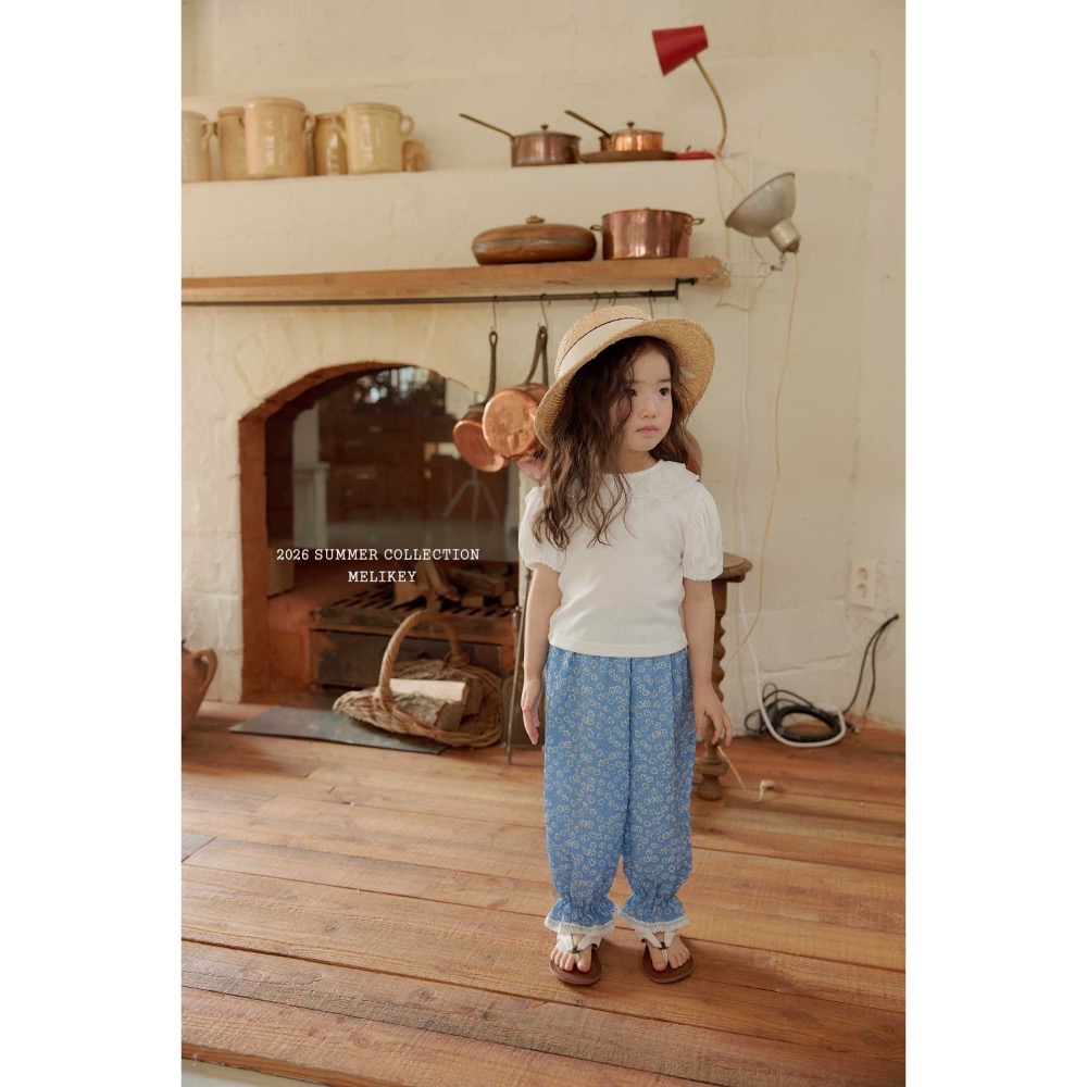 MELIKEY 夏季碎花薄款長褲-細節圖7