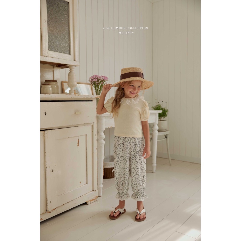MELIKEY 夏季碎花薄款長褲-細節圖8