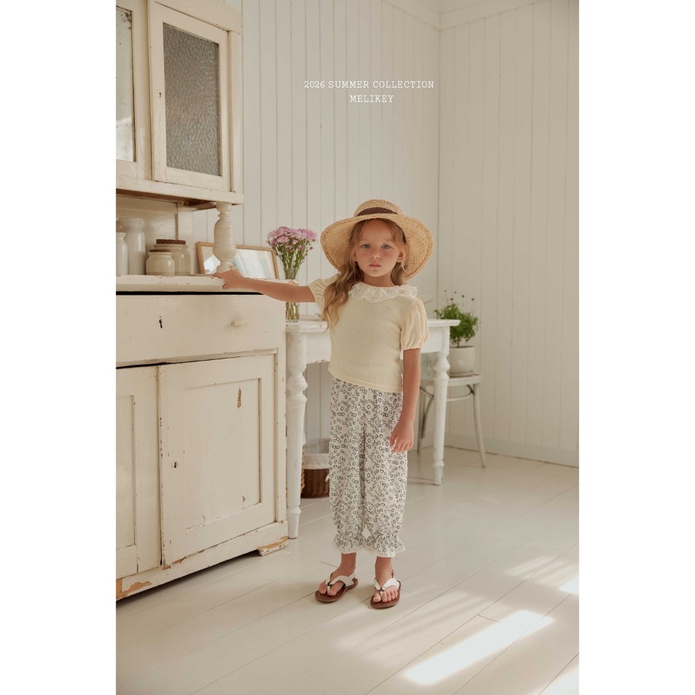 MELIKEY 夏季碎花薄款長褲-細節圖9