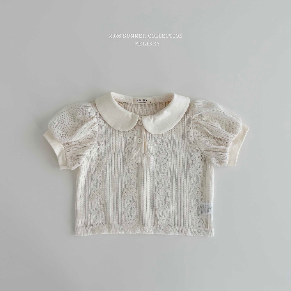 MELIKEY 夏季高工藝蕾絲pol衫-細節圖4