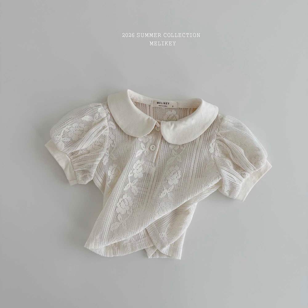 MELIKEY 夏季高工藝蕾絲pol衫-細節圖5