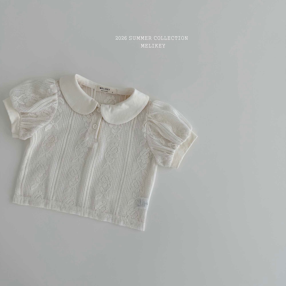 MELIKEY 夏季高工藝蕾絲pol衫-細節圖6