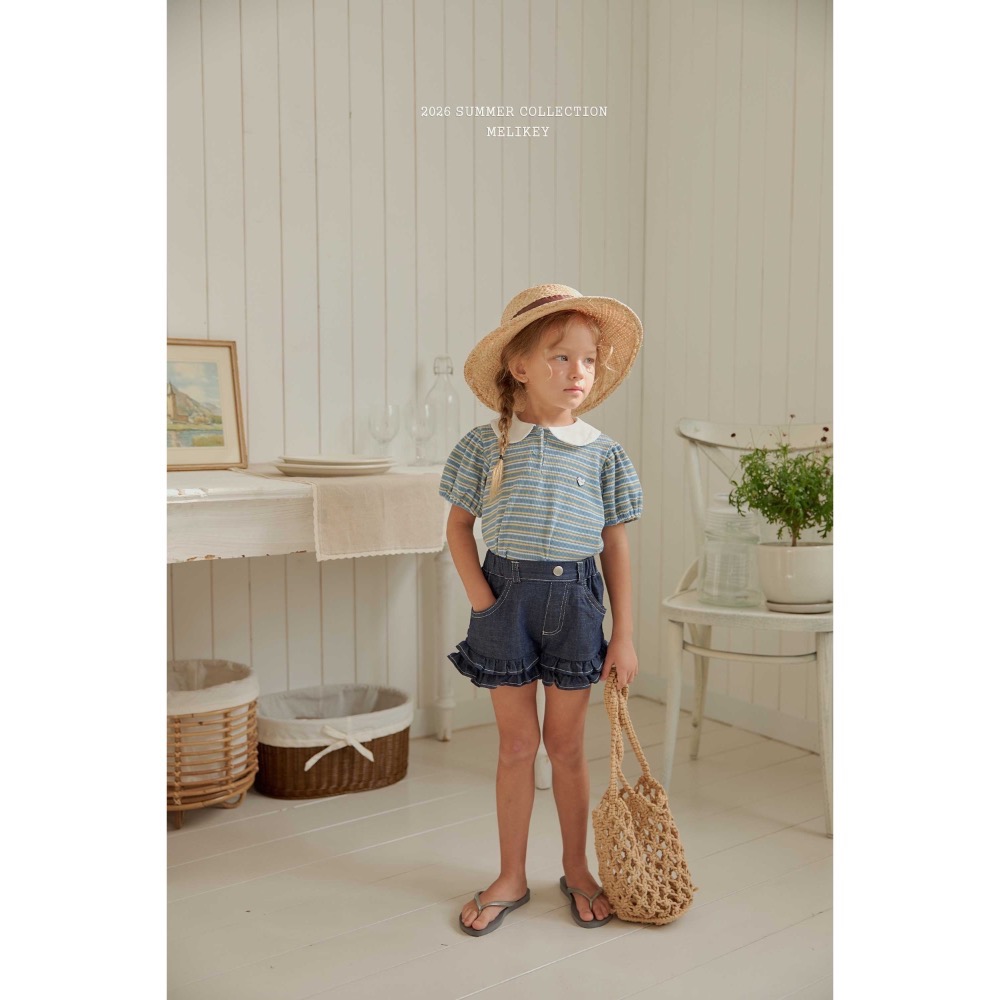 MELIKEY夏季橫條polo衫-細節圖2