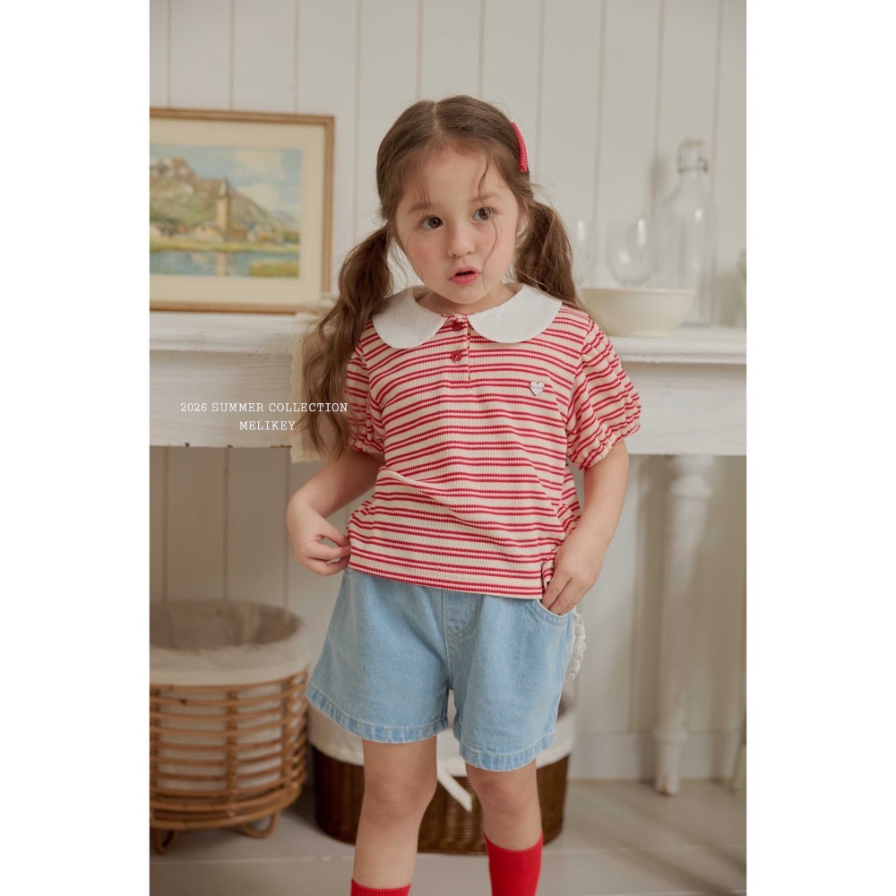 MELIKEY夏季橫條polo衫-細節圖3