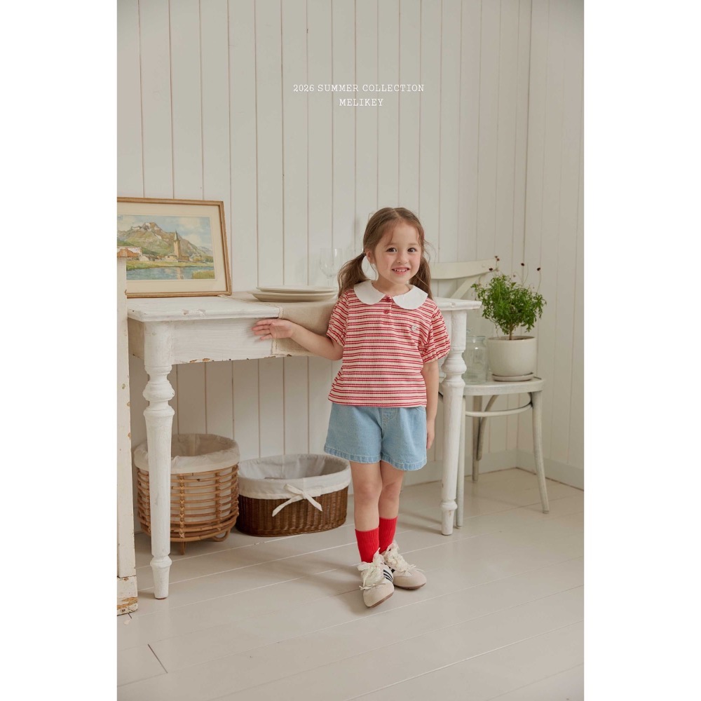 MELIKEY夏季橫條polo衫-細節圖4