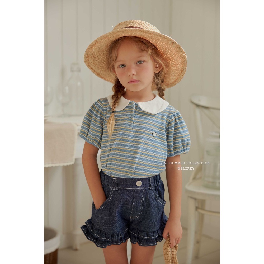 MELIKEY夏季橫條polo衫-細節圖5