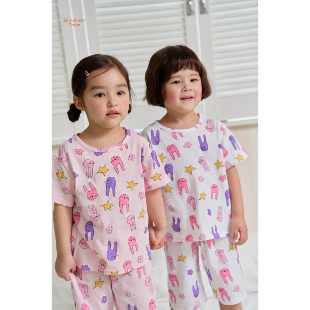 DAJOA 夏季彩色兔子居家套裝-細節圖2