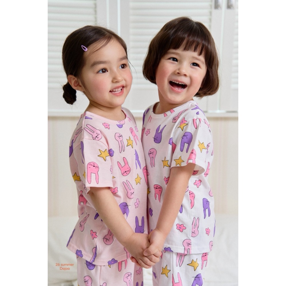 DAJOA 夏季彩色兔子居家套裝-細節圖3