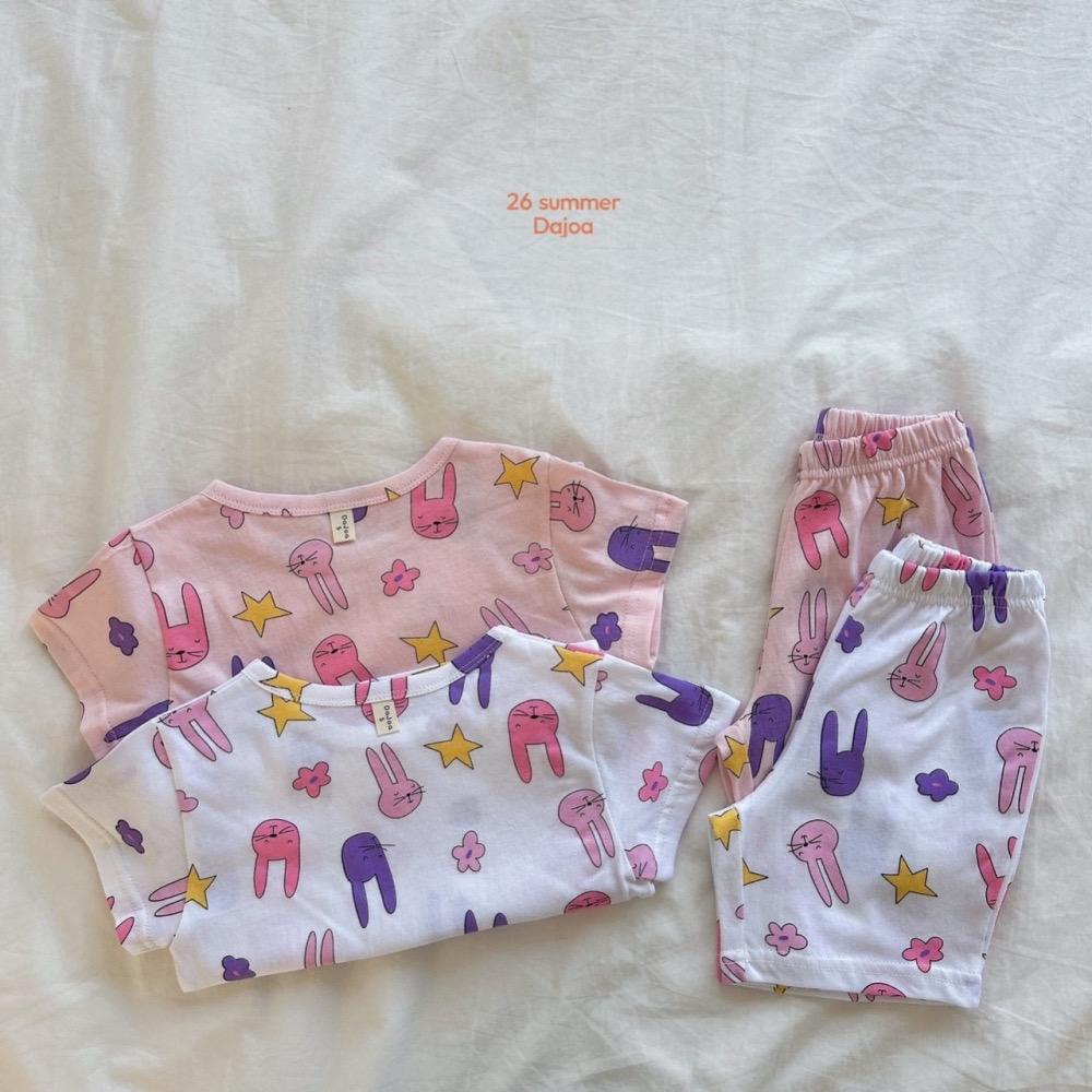 DAJOA 夏季彩色兔子居家套裝-細節圖6