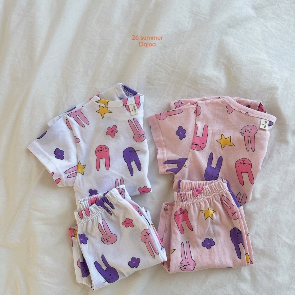 DAJOA 夏季彩色兔子居家套裝-細節圖7