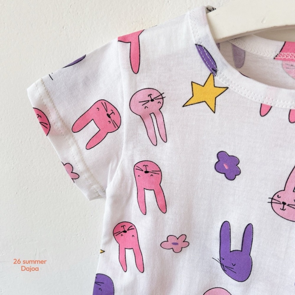 DAJOA 夏季彩色兔子居家套裝-細節圖8