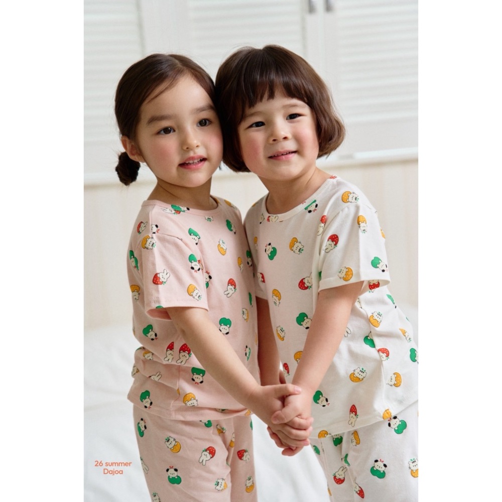 DAJOA 夏季滿版水果動物居家套裝-細節圖3