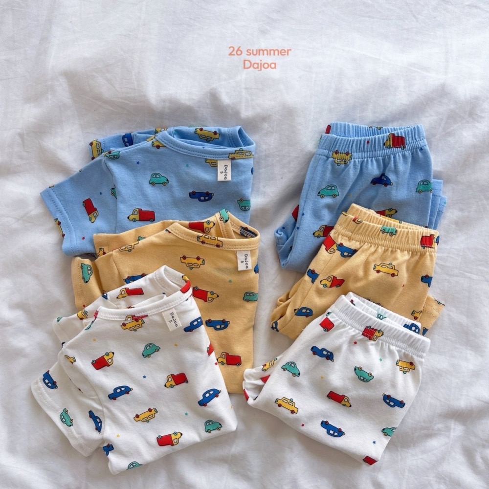 DAJOA 夏季可愛車子居家套裝-細節圖4