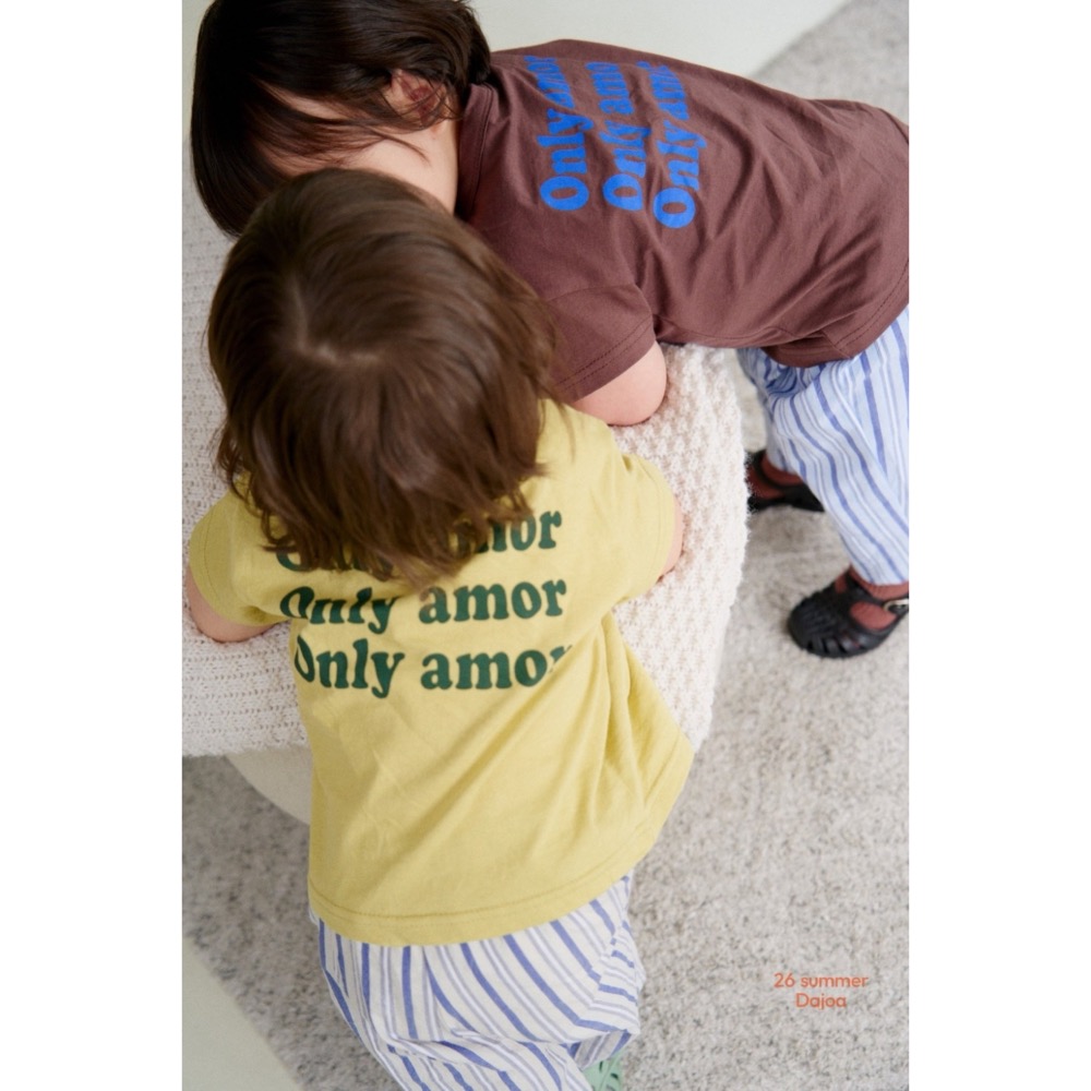 DAJOA 夏季背字母條紋褲套裝-細節圖5