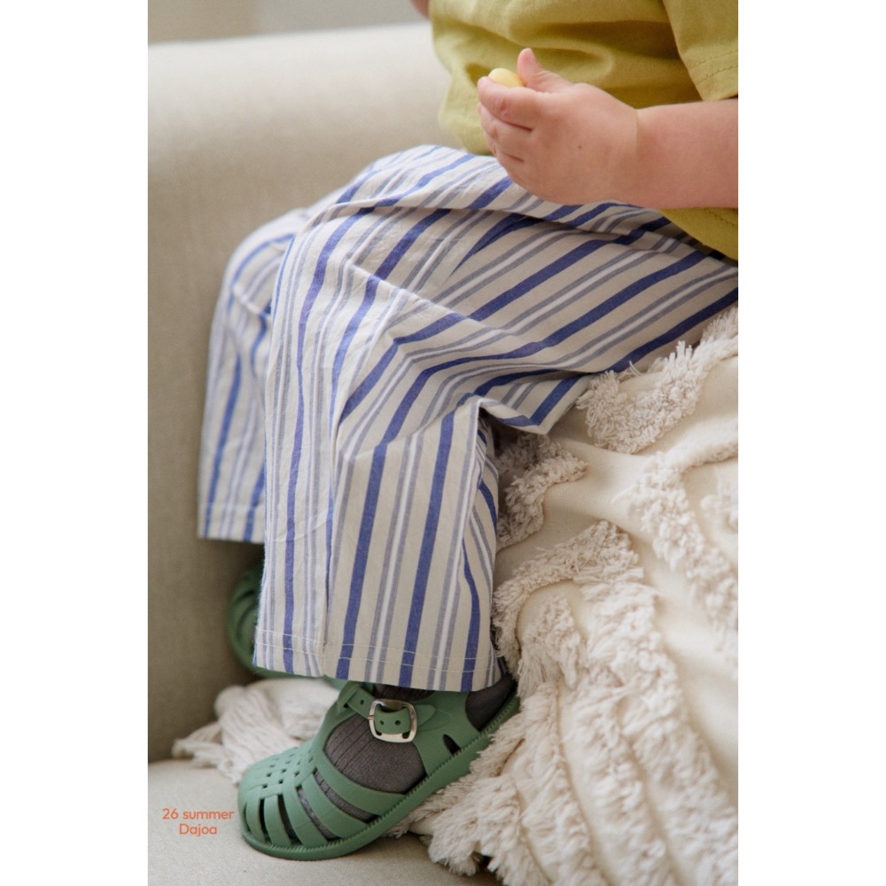 DAJOA 夏季背字母條紋褲套裝-細節圖8