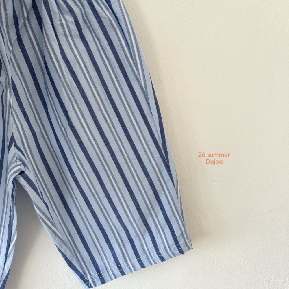 DAJOA 夏季背字母條紋褲套裝-細節圖9
