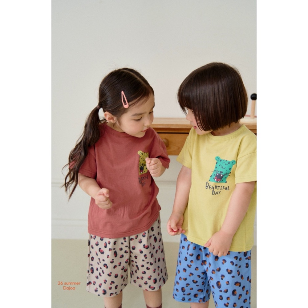 DAJOA 夏季花豹印花手足套裝-細節圖2