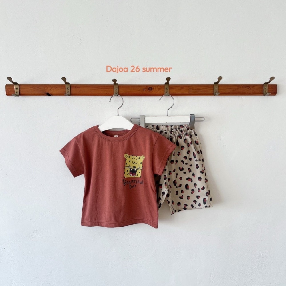 DAJOA 夏季花豹印花手足套裝-細節圖5