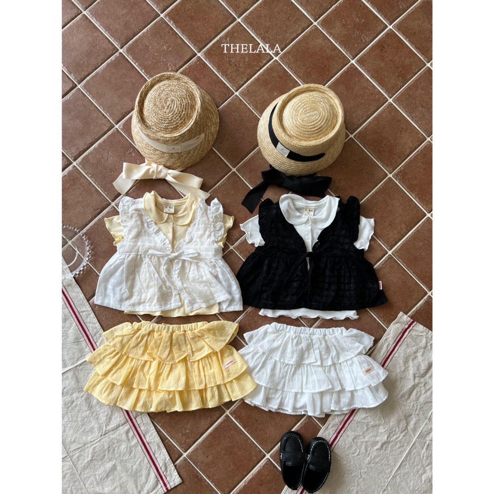 Thelala 夏季棉麻綁帶罩衫-細節圖6