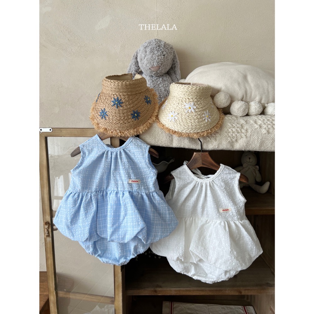 Thelala 夏季後綁帶背心洋裝/包屁洋-細節圖2