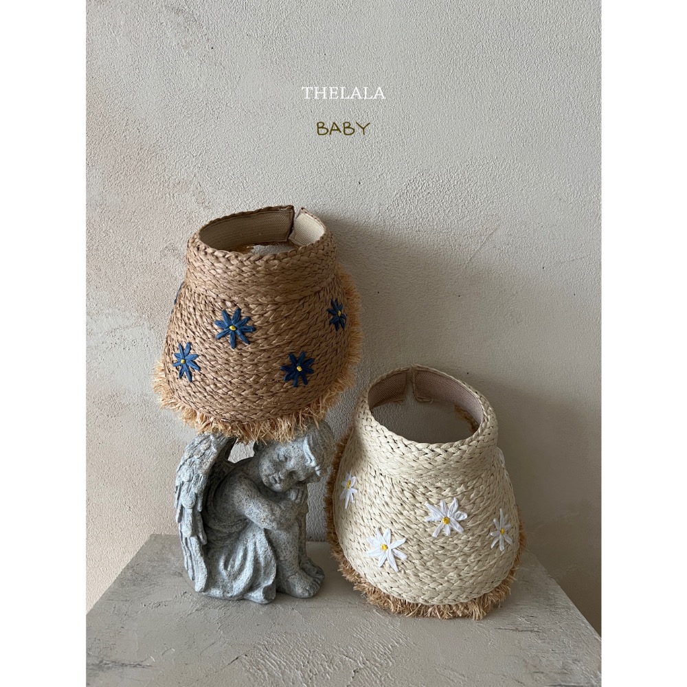 Thelala 夏季親子渡假壓舌草帽-細節圖4