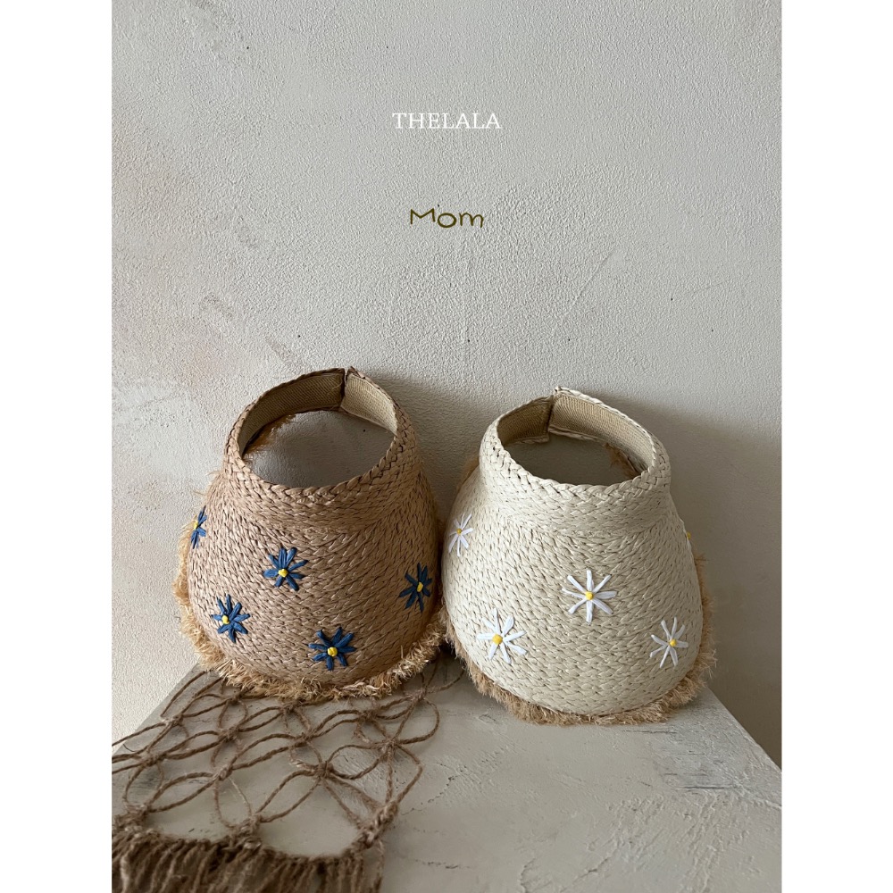 Thelala 夏季親子渡假壓舌草帽-細節圖6