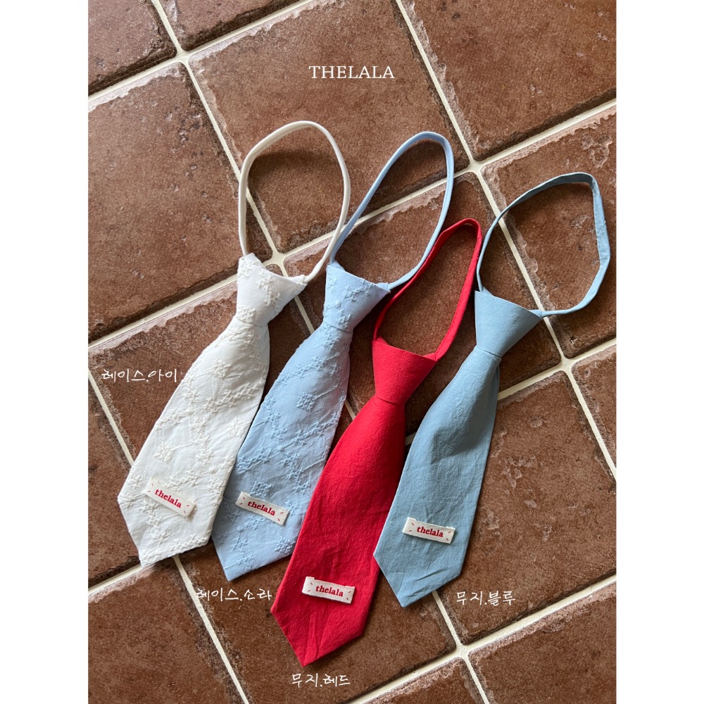 Thelala 夏季兒童款領帶-細節圖3