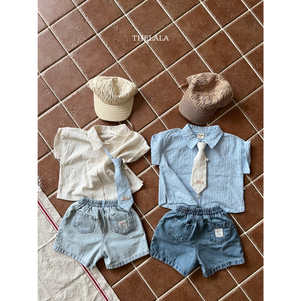 Thelala 夏季兒童款領帶-細節圖4