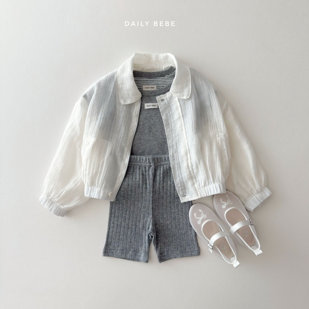 Daily Bebe 夏季輕薄拉鍊外套-細節圖4