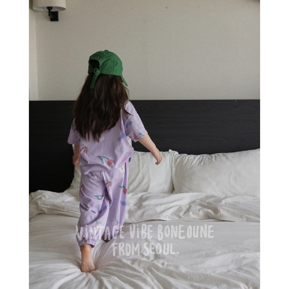 Boneoune 夏季花朵印花T恤-細節圖6