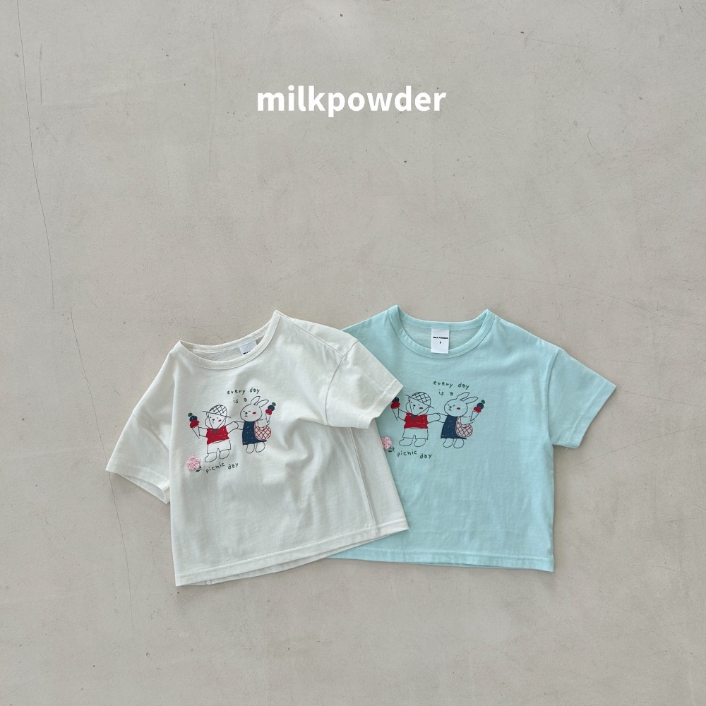 Milk powder 夏季好朋友郊遊印花T恤-細節圖7