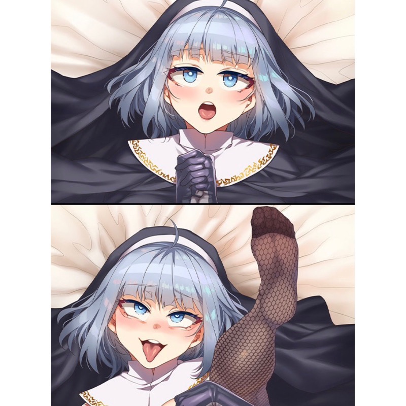現貨正版 メロ限定 繪師原創 水龍敬 修女 等身抱枕套 等身枕套-細節圖2