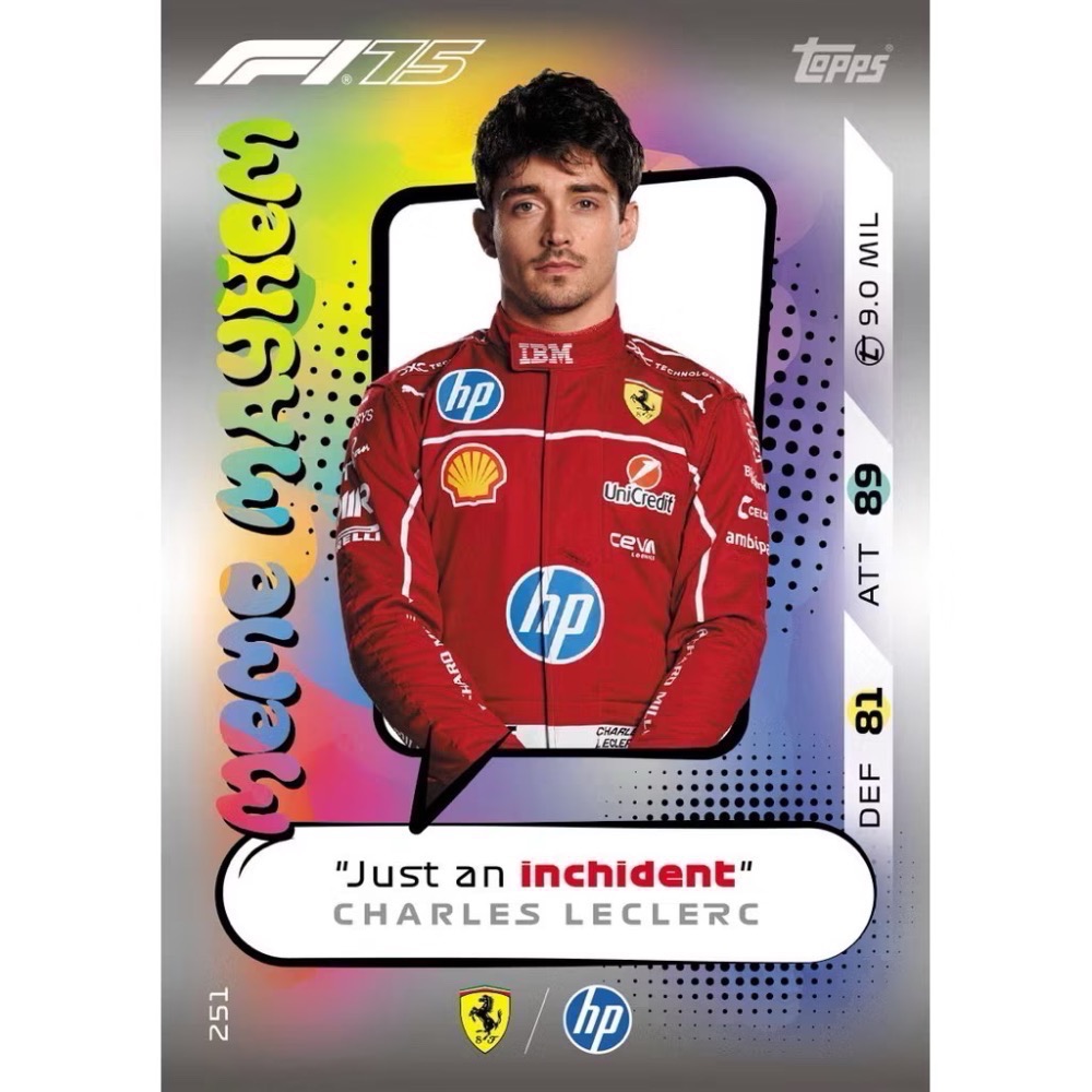 現貨 Topps f1 turbo attax 2025 一級方程式賽車 補充包 卡片 單包 整盒-細節圖4