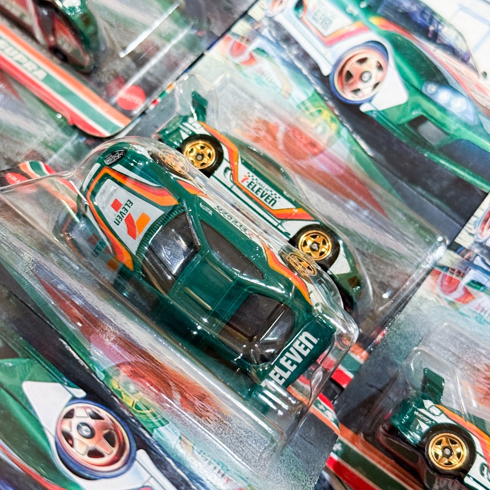 海外限定‼️ (含透明保護殼） Hot wheels 風火輪 7-11 seven 便利商店 豐田 Supra 牛魔王-細節圖3